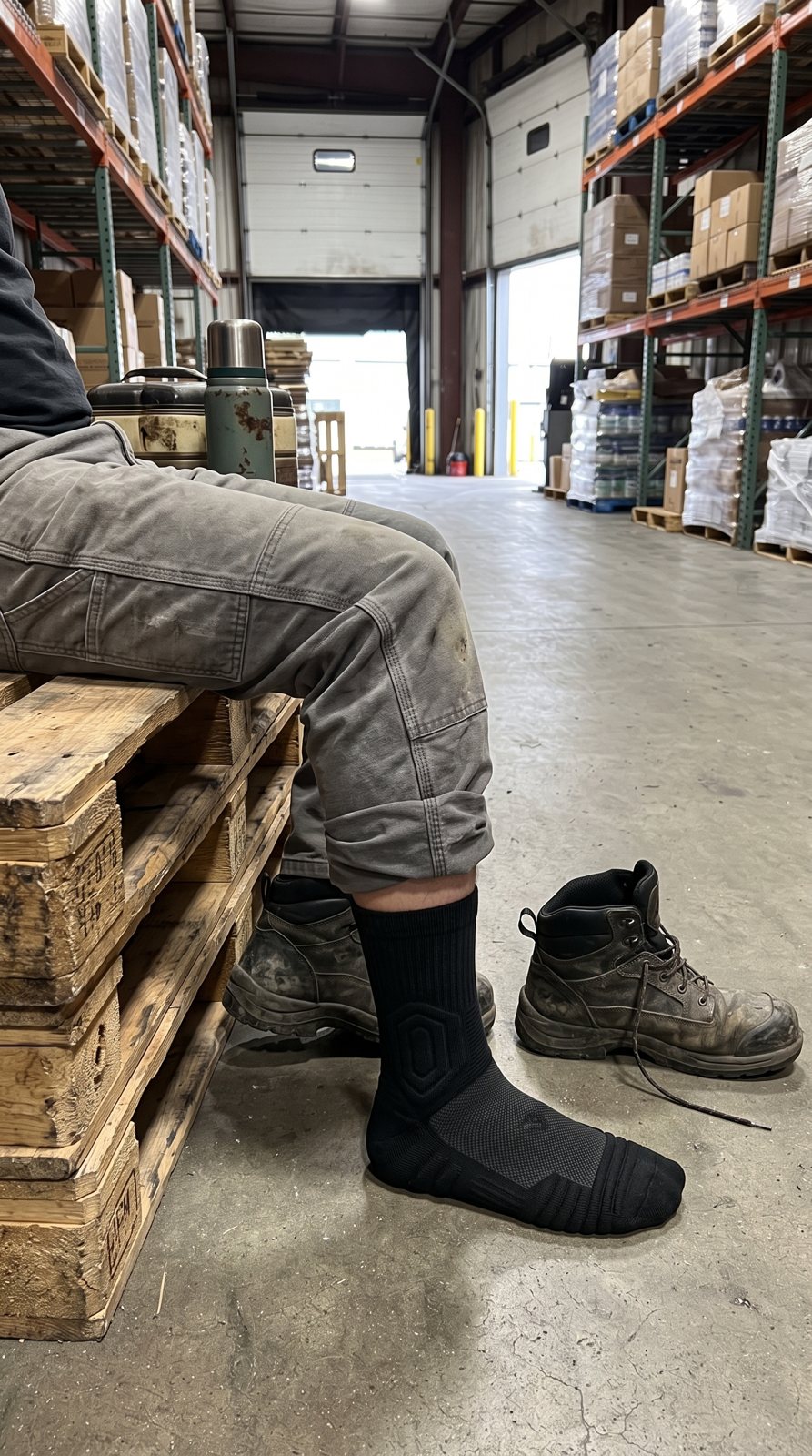 WERKSCHRITT Arbeitssocken Schwarz im Lager